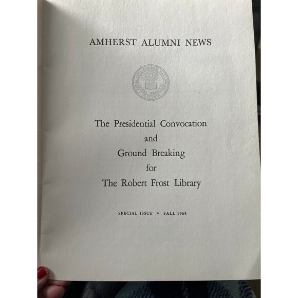 Vtg 1963 Amherst College The Presidential Convocation and Ground Breaking - Picture 4 of 10